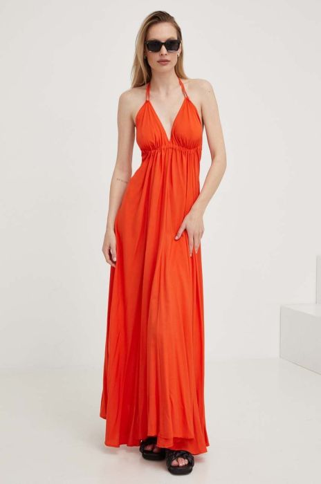 Сукня Answear Lab колір помаранчевий maxi розкльошена (3275991)