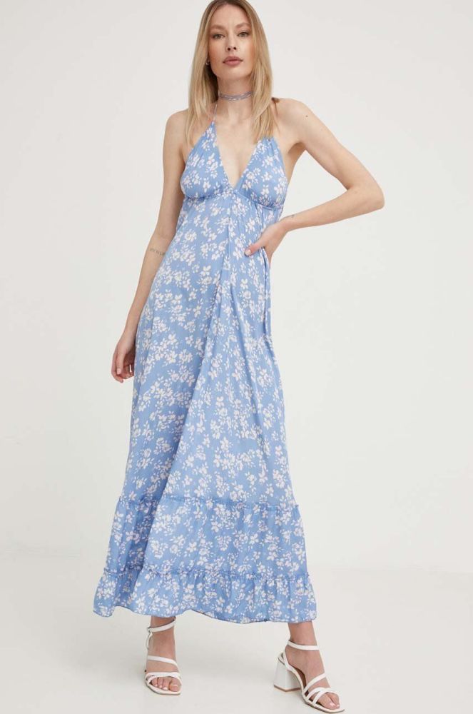 Сукня Answear Lab maxi розкльошена колір блакитний (3275996)