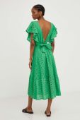 Сукня Answear Lab колір зелений midi розкльошена (3292276)