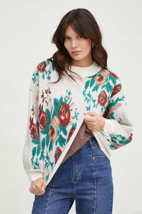 Светр з вовною Answear Lab жіночий колір бежевий