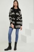 Кардиган з вовною Answear Lab жіночий колір чорний теплий