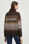 Светр Answear Lab жіночий колір коричневий теплий гольф (2870327)