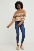 Светр Answear Lab жіночий колір бежевий теплий гольф (2878464)