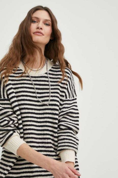 светр з вовною Answear Lab жіночий колір білий