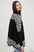 Светр з вовною Answear Lab жіночий колір чорний теплий півгольф