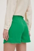 Шорти Answear Lab жіночі колір зелений однотонні висока посадка (3153858)