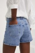 Джинсові шорти Answear Lab жіночі однотонні висока посадка колір блакитний (3160822)