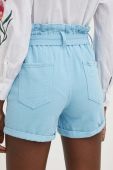 Джинсові шорти Answear Lab жіночі однотонні висока посадка колір блакитний (3168149)