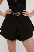 Джинсові шорти Answear Lab жіночі колір чорний однотонні висока посадка (3217570)