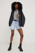 Джинсові шорти Answear Lab жіночі однотонні висока посадка колір блакитний (3211336)