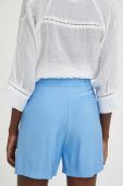 Шорти Answear Lab жіночі однотонні висока посадка колір блакитний (3269850)