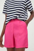 Шорти Answear Lab жіночі колір рожевий однотонні висока посадка (3264787)