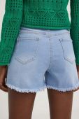 Джинсові шорти Answear Lab жіночі однотонні висока посадка колір блакитний (3214995)