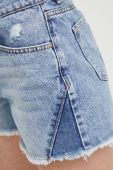 Джинсові шорти Answear Lab жіночі візерунок висока посадка колір блакитний (3277785)