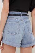 Джинсові шорти Answear Lab жіночі однотонні висока посадка колір блакитний (3251928)