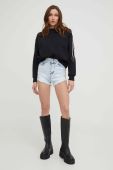 Джинсові шорти Answear Lab жіночі однотонні висока посадка колір блакитний (3249742)
