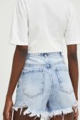 Джинсові шорти Answear Lab жіночі однотонні висока посадка колір блакитний (3269865)