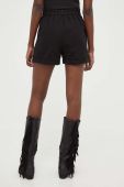 Джинсові шорти Answear Lab жіночі колір чорний однотонні висока посадка (3261914)