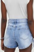 Джинсові шорти Answear Lab жіночі однотонні висока посадка колір блакитний (3273343)