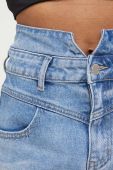 Джинсові шорти Answear Lab жіночі однотонні висока посадка колір блакитний (3277850)