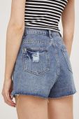 Джинсові шорти Answear Lab жіночі однотонні висока посадка колір блакитний (3380180)