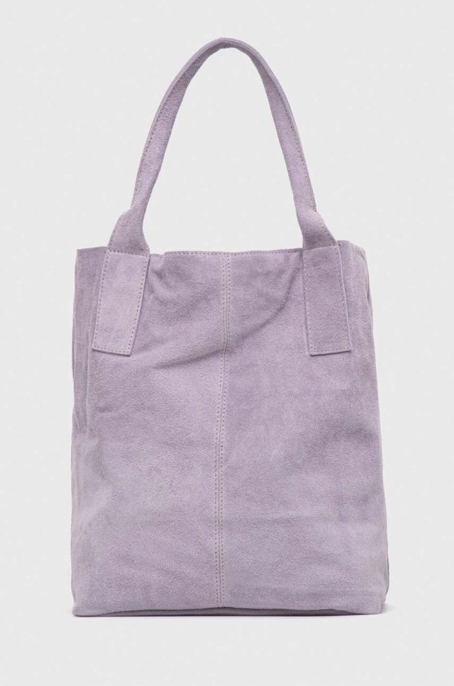 Замшева сумочка Answear Lab колір фіолетовий