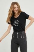 Бавовняна футболка Answear Lab колір чорний (2906853)
