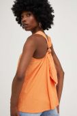 Бавовняний топ Answear Lab колір помаранчевий (3283562)