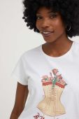 Футболка Answear Lab жіноча колір білий (3213316)