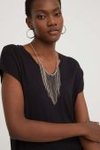 Футболка Answear Lab жіноча колір чорний (3218847)