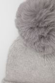 Шапка з вовною Answear Lab колір сірий з товстого трикотажу (1854663)