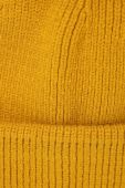 Шапка з домішкою вовни Answear Lab колір жовтий з товстого трикотажу Шапка з домішкою вовни Answear Lab колір жовтий з товстого трикотажу