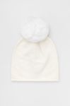 Шапка з вовною Answear Lab колір кремовий з товстого трикотажу (1854665) Шапка з вовною Answear Lab колір кремовий з товстого трикотажу (1854665)