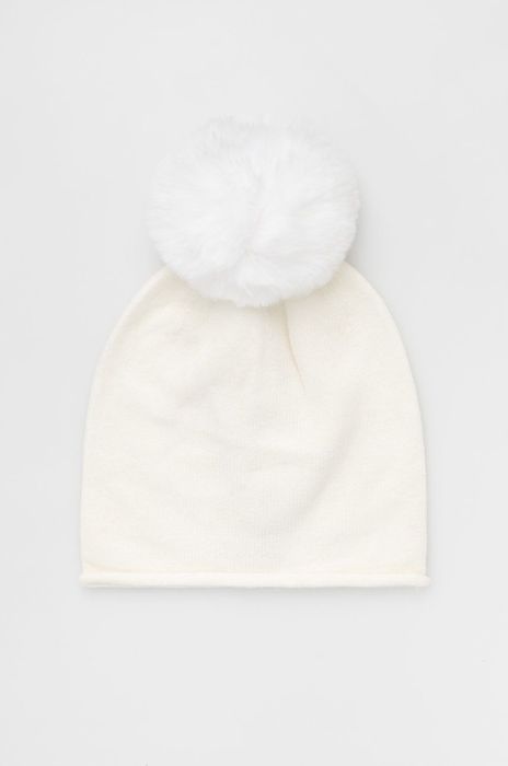 Шапка з вовною Answear Lab колір кремовий з товстого трикотажу (1854665)