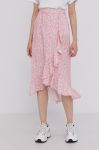 Спідниця Answear Lab колір рожевий midi розкльошена (1460312) Спідниця Answear Lab колір рожевий midi розкльошена (1460312)