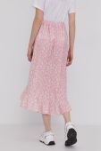 Спідниця Answear Lab колір рожевий midi розкльошена (1460312)