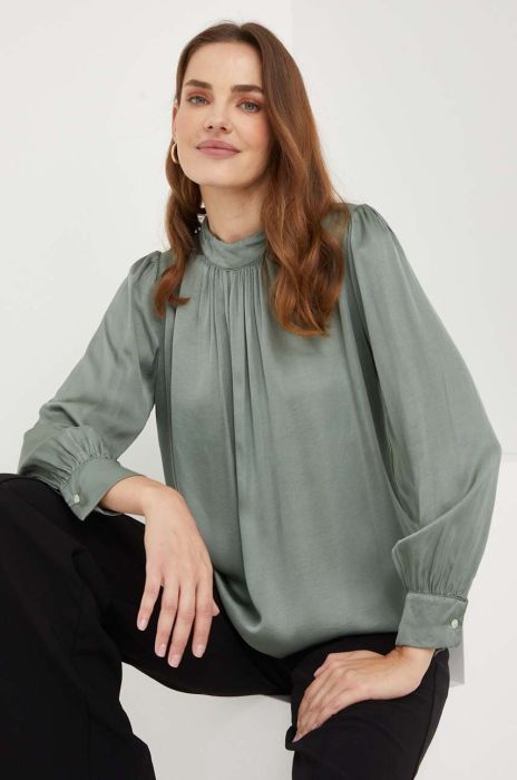 Блузка Answear Lab жіноча колір зелений однотонна (3370792)