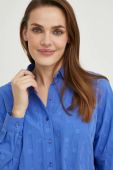 Сорочка Answear Lab жіноча relaxed класичний комір колір блакитний (2798786)