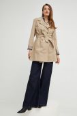 Пальто Answear Lab жіночий колір коричневий перехідний двобортний (2529784)