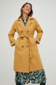Тренч Answear Lab жіночий колір бежевий перехідний (2566464)