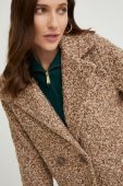 Пальто з вовною Answear Lab колір бежевий перехідний (2776491)