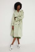 Тренч Answear Lab жіночий колір бірюзовий перехідний Тренч Answear Lab жіночий колір бірюзовий перехідний