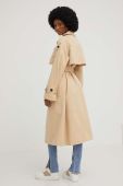 Тренч Answear Lab жіночий колір бежевий перехідний (3189378)