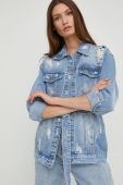 Джинсова куртка Answear Lab X Лімітована колекція SISTERHOOD жіноча перехідна колір блакитний (2553790)