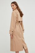 Тренч Answear Lab жіночий колір бежевий перехідна