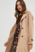 Тренч Answear Lab жіночий колір бежевий перехідна