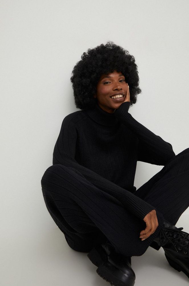 Куртка Answear Lab жіноча колір чорний зимова oversize (2766508)