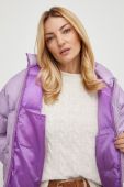 Куртка Answear Lab жіноча колір фіолетовий зимова oversize