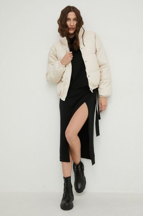 Куртка Answear Lab жіноча колір бежевий зимова oversize (2790616)