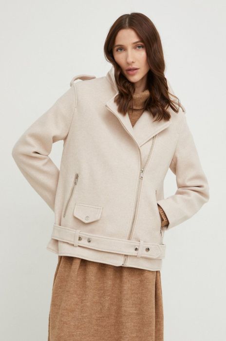 Куртка Answear Lab жіноча колір бежевий перехідна (2780301)